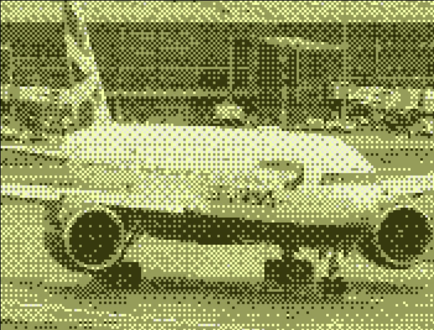 Dithered airplane.