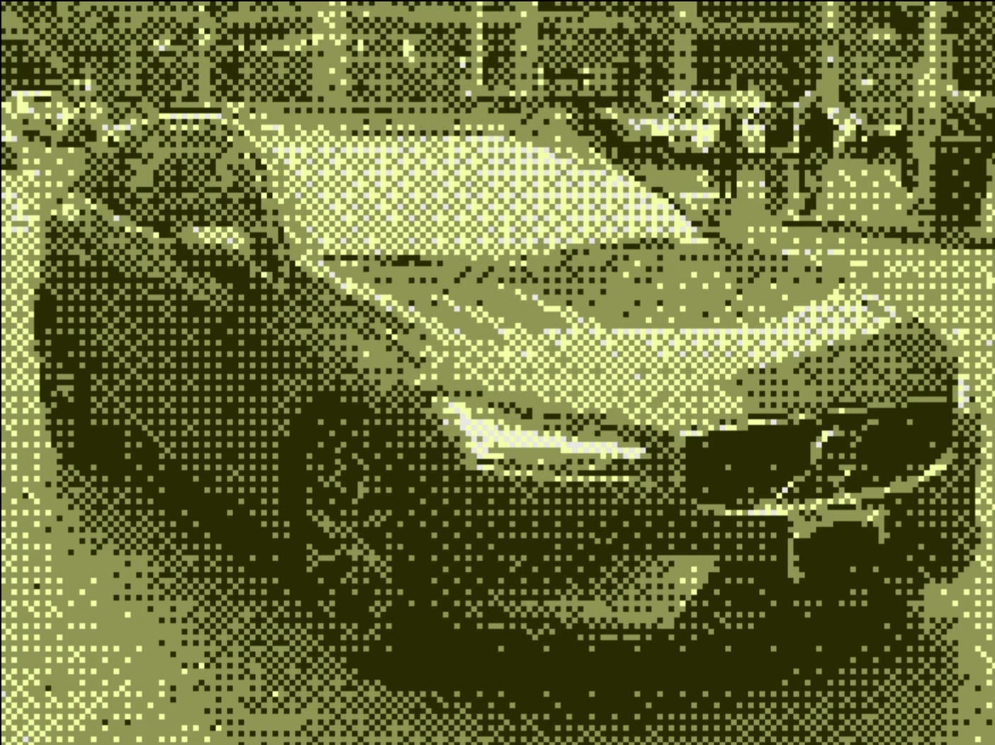 Dithered car.